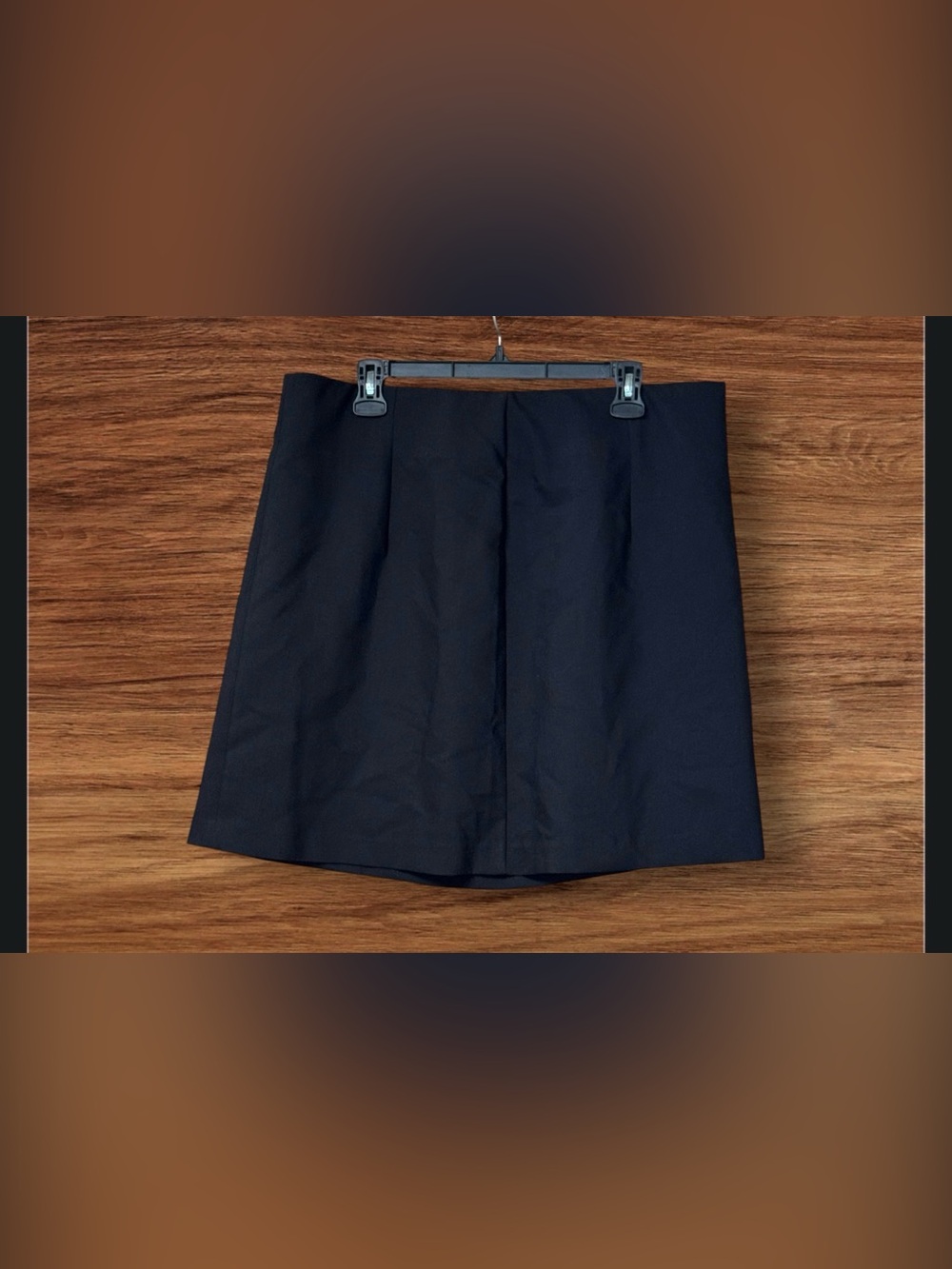 Boden solid black featuring a clean flat-front design